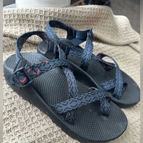 Chaco Black and Blue Sandals - Picture 4 of 6